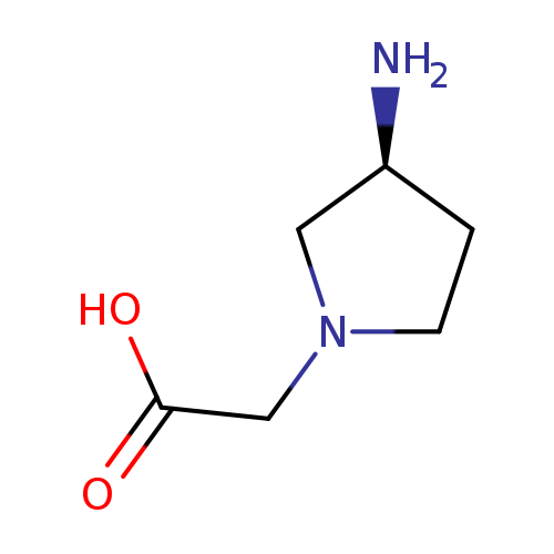 N[C@H]1CCN(C1)CC(=O)O
