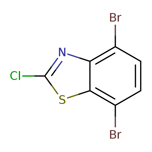 Clc1nc2c(s1)c(Br)ccc2Br
