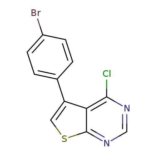 Brc1ccc(cc1)c1csc2c1c(Cl)ncn2