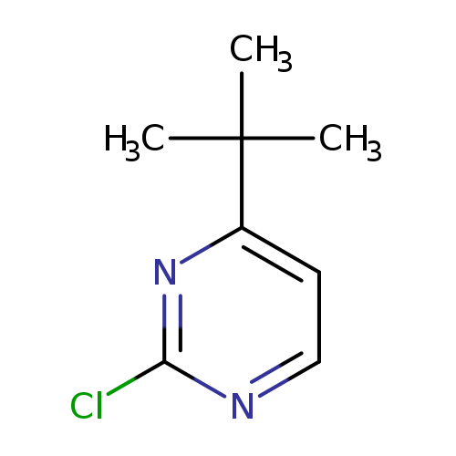 Clc1nccc(n1)C(C)(C)C