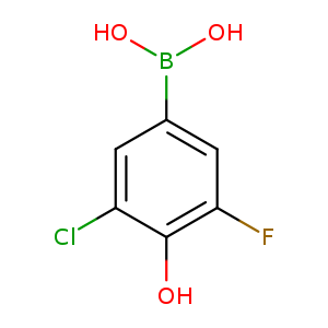OB(c1cc(F)c(c(c1)Cl)O)O