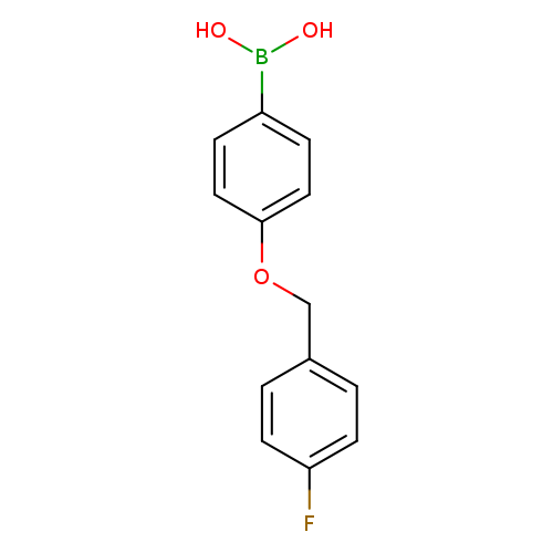 Fc1ccc(cc1)COc1ccc(cc1)B(O)O