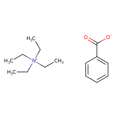 [O-]C(=O)c1ccccc1.CC[N+](CC)(CC)CC