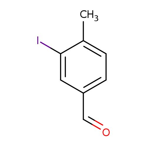 O=Cc1ccc(c(c1)I)C