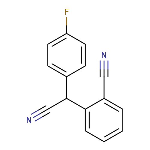 N#CC(c1ccccc1C#N)c1ccc(cc1)F