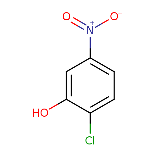 [O-][N+](=O)c1ccc(c(c1)O)Cl