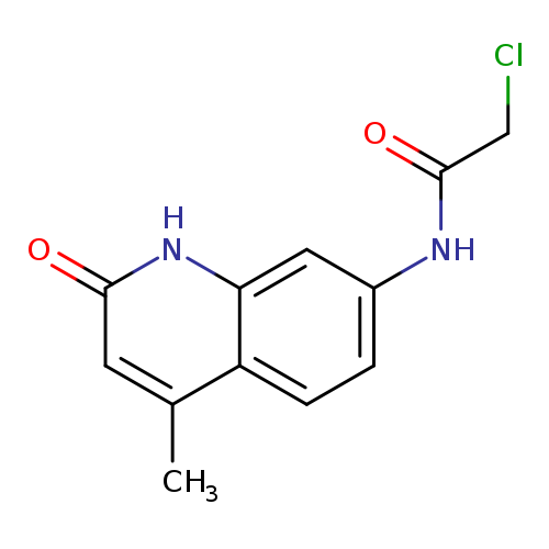 ClCC(=O)Nc1ccc2c(c1)[nH]c(=O)cc2C