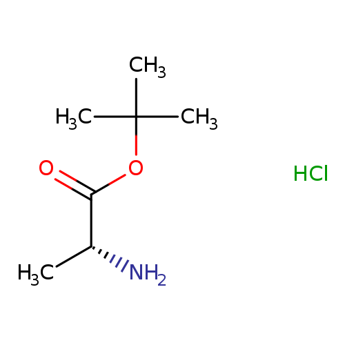 O=C([C@H](N)C)OC(C)(C)C.Cl