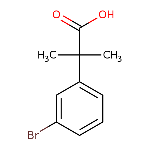 Brc1cccc(c1)C(C(=O)O)(C)C