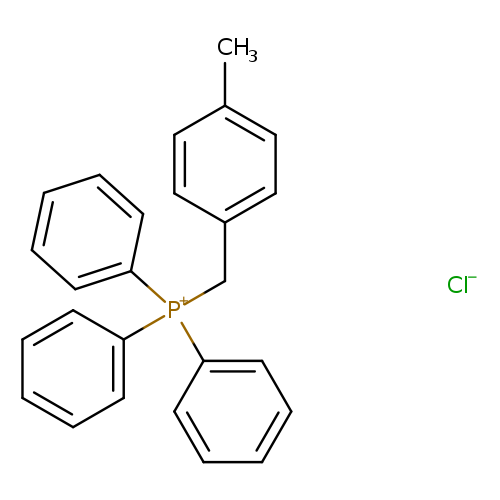 Cc1ccc(cc1)C[P+](c1ccccc1)(c1ccccc1)c1ccccc1.[Cl-]