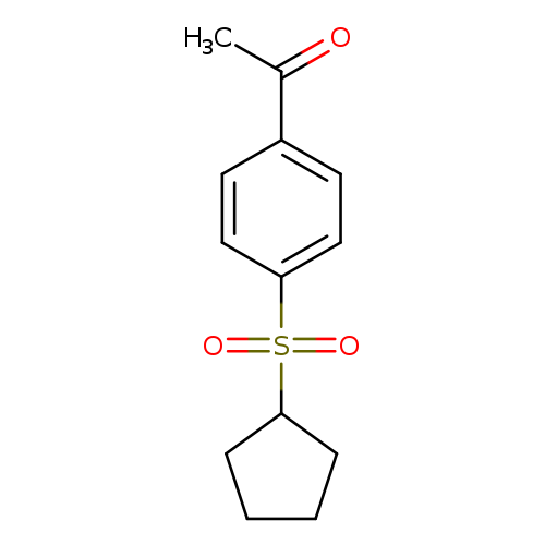 CC(=O)c1ccc(cc1)S(=O)(=O)C1CCCC1