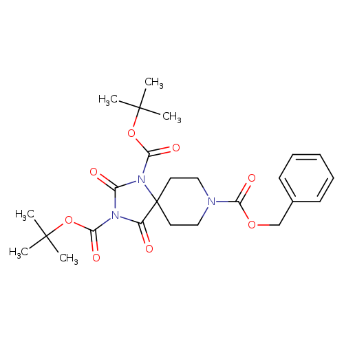 O=C(N1CCC2(CC1)N(C(=O)OC(C)(C)C)C(=O)N(C2=O)C(=O)OC(C)(C)C)OCc1ccccc1