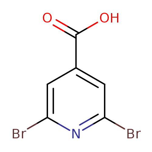 OC(=O)c1cc(Br)nc(c1)Br