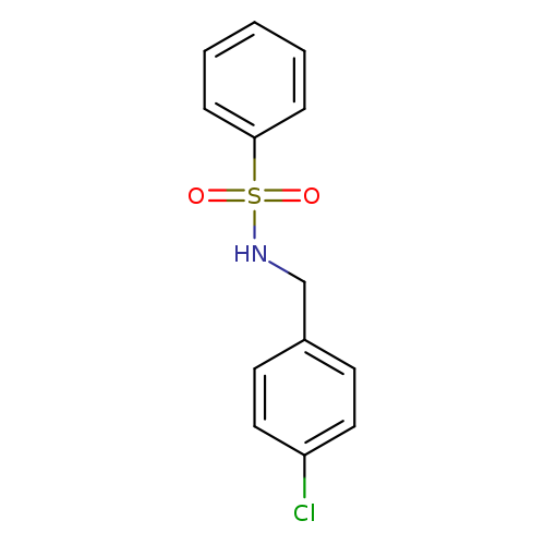 Clc1ccc(cc1)CNS(=O)(=O)c1ccccc1