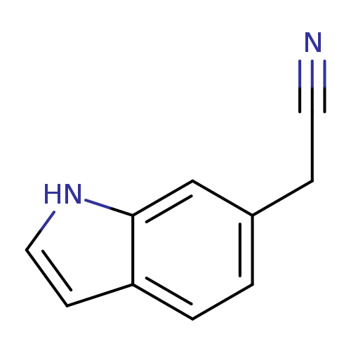 N#CCc1ccc2c(c1)[nH]cc2