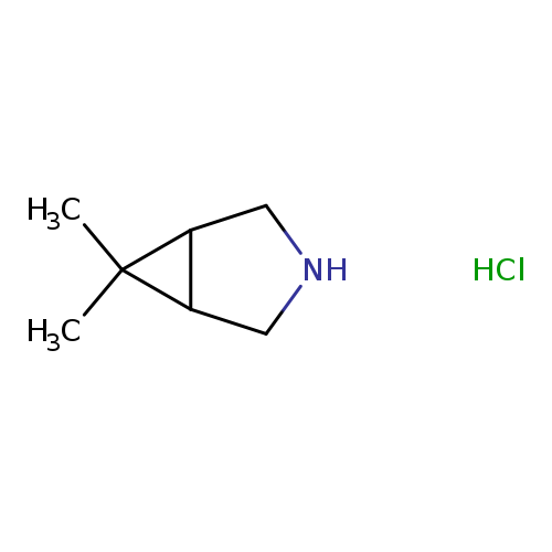 CC1(C)C2C1CNC2.Cl