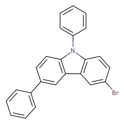 Brc1ccc2c(c1)c1cc(ccc1n2c1ccccc1)c1ccccc1