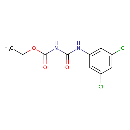 CCOC(=O)NC(=O)Nc1cc(Cl)cc(c1)Cl