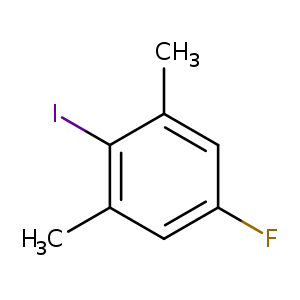 Fc1cc(C)c(c(c1)C)I