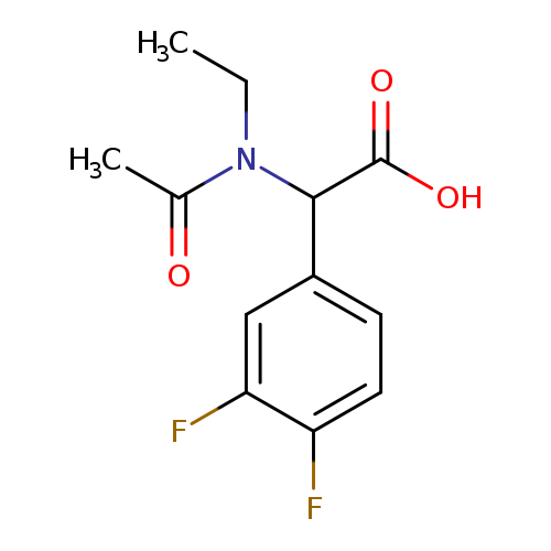 CCN(C(c1ccc(c(c1)F)F)C(=O)O)C(=O)C