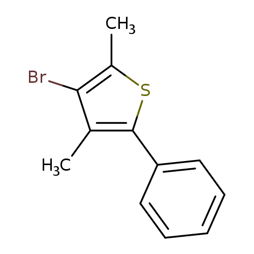 Cc1sc(c(c1Br)C)c1ccccc1