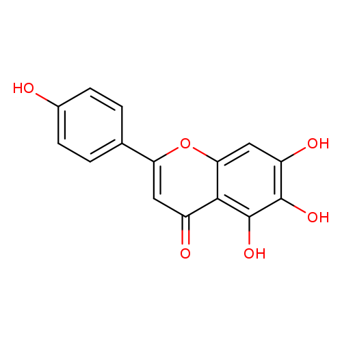 Oc1ccc(cc1)c1cc(=O)c2c(o1)cc(c(c2O)O)O