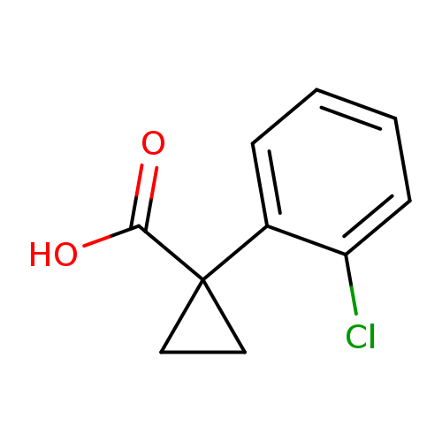 OC(=O)C1(CC1)c1ccccc1Cl