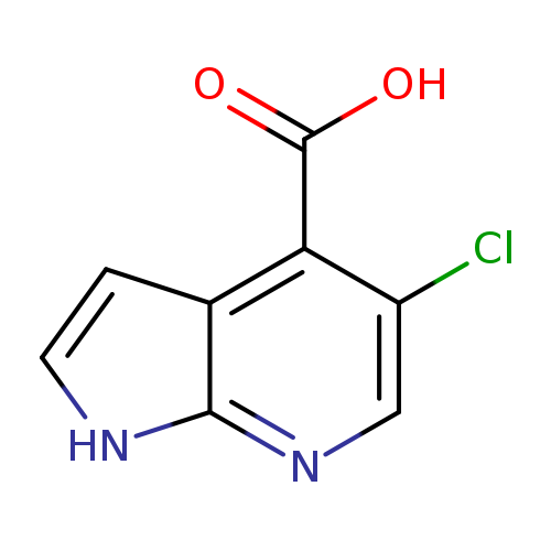 OC(=O)c1c(Cl)cnc2c1cc[nH]2