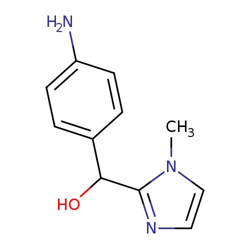 Nc1ccc(cc1)C(c1nccn1C)O