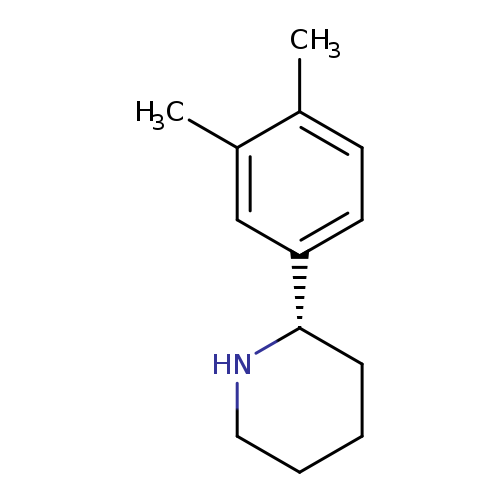 Cc1ccc(cc1C)[C@@H]1CCCCN1