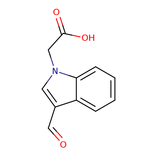 O=Cc1cn(c2c1cccc2)CC(=O)O