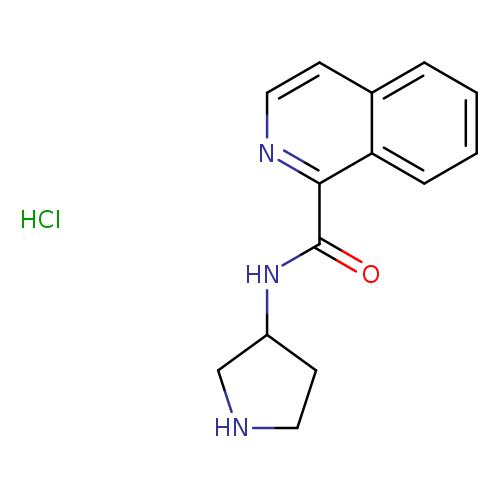 O=C(c1nccc2c1cccc2)NC1CNCC1.Cl