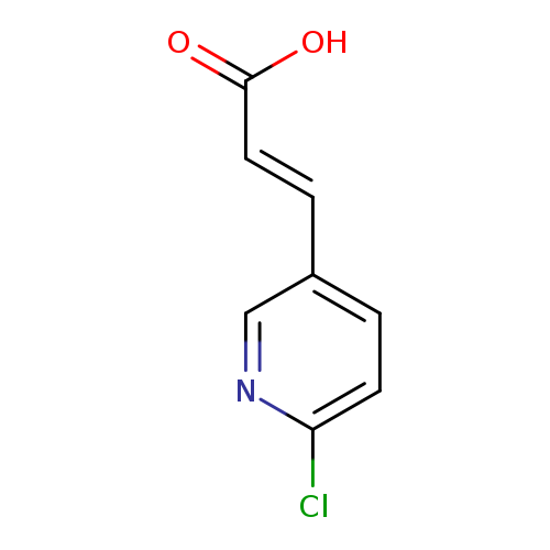 OC(=O)/C=C/c1ccc(nc1)Cl