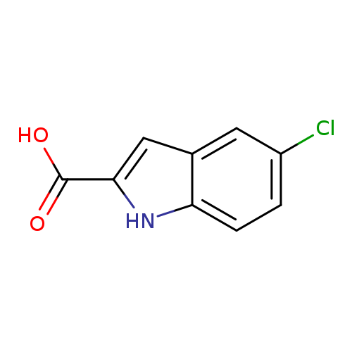 Clc1ccc2c(c1)cc([nH]2)C(=O)O