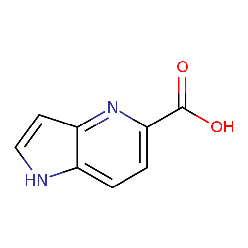 OC(=O)c1ccc2c(n1)cc[nH]2