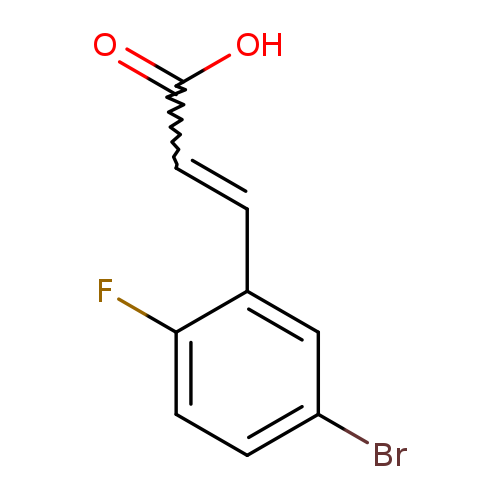 OC(=O)C=Cc1cc(Br)ccc1F