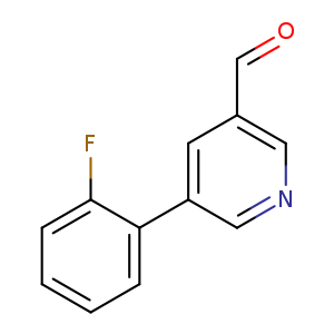 O=Cc1cncc(c1)c1ccccc1F