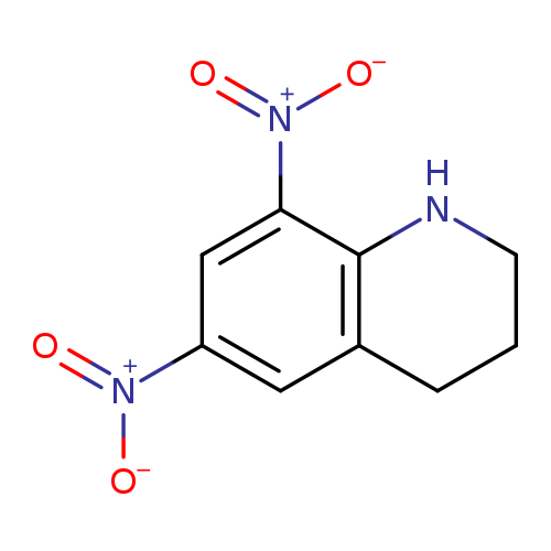 [O-][N+](=O)c1cc(cc2c1NCCC2)[N+](=O)[O-]