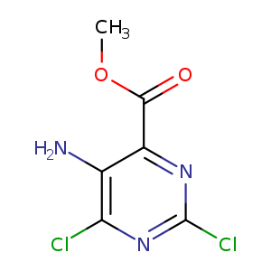 COC(=O)c1nc(Cl)nc(c1N)Cl