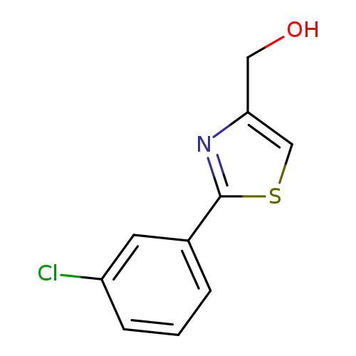 OCc1csc(n1)c1cccc(c1)Cl