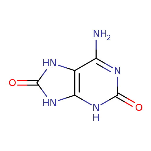 O=c1nc(N)c2c([nH]1)[nH]c(=O)[nH]2