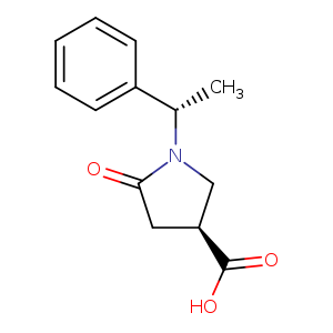 C[C@H](N1C[C@H](CC1=O)C(=O)O)c1ccccc1