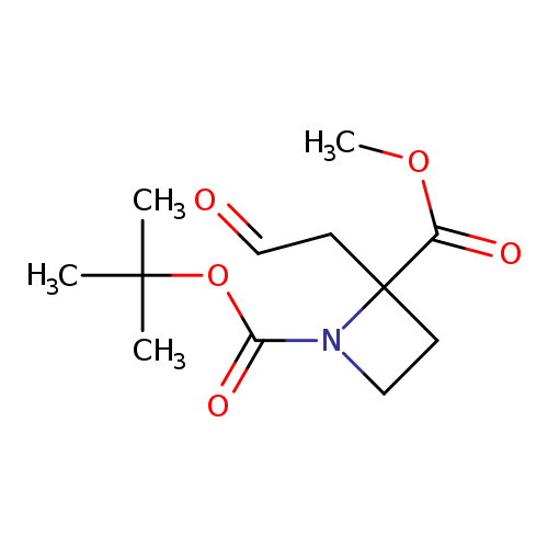 O=CCC1(CCN1C(=O)OC(C)(C)C)C(=O)OC