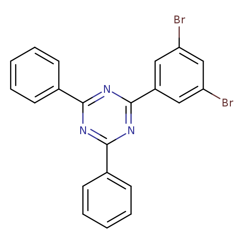 Brc1cc(Br)cc(c1)c1nc(nc(n1)c1ccccc1)c1ccccc1