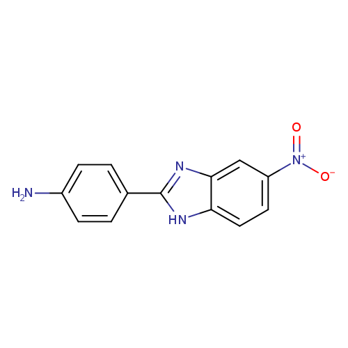 Nc1ccc(cc1)c1nc2c([nH]1)ccc(c2)[N+](=O)[O-]