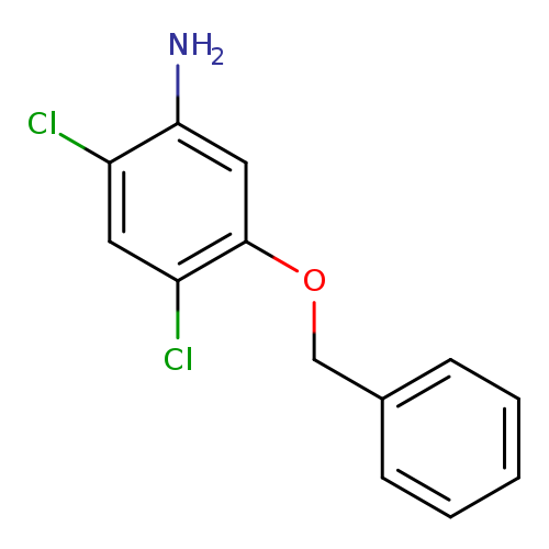 Clc1cc(Cl)c(cc1OCc1ccccc1)N