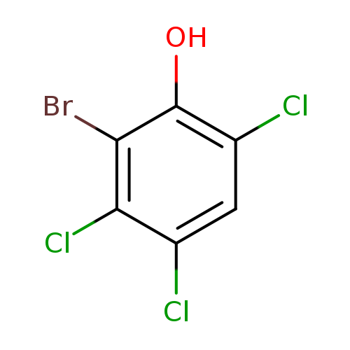 Oc1c(Cl)cc(c(c1Br)Cl)Cl