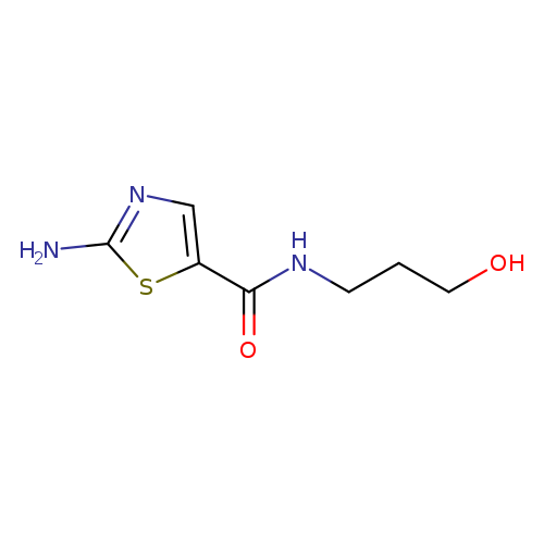 Nc1ncc(s1)C(=O)NCCCO