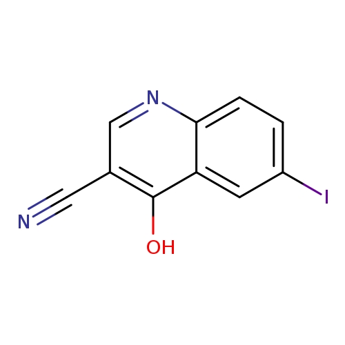 N#Cc1cnc2c(c1O)cc(cc2)I