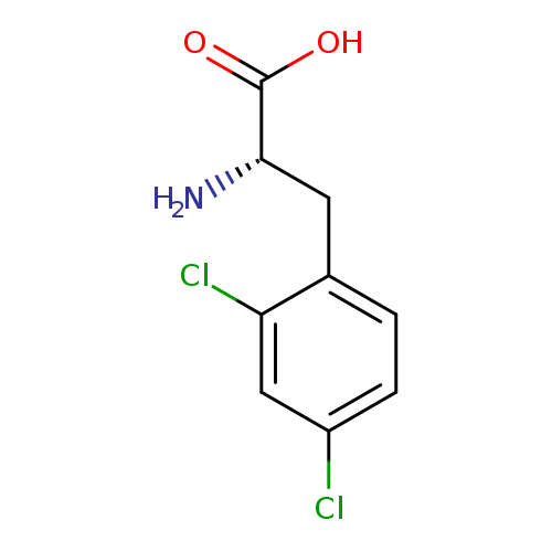 OC(=O)[C@H](Cc1ccc(cc1Cl)Cl)N